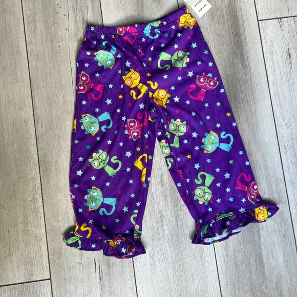 NEW toddler girls cat pajama set SIZE 2T - Picture 3 of 3